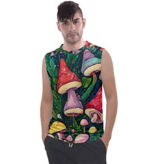 Sacred Mushrooms For Necromancy Men s Regular Tank Top by GardenOfOphir