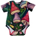 Sacred Mushrooms For Necromancy Baby Short Sleeve Bodysuit View1