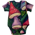 Sacred Mushrooms For Necromancy Baby Short Sleeve Bodysuit View2