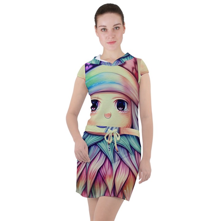 Spell Mojo Enchantress Drawstring Hooded Dress