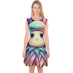 Spell Mojo Enchantress Capsleeve Midi Dress by GardenOfOphir