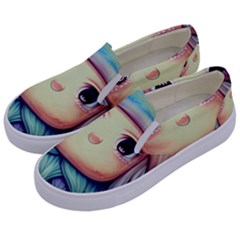 Spell Mojo Enchantress Kids  Canvas Slip Ons by GardenOfOphir