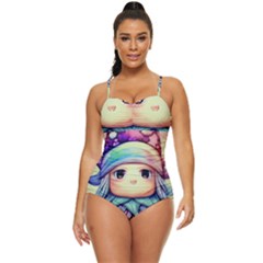 Spell Mojo Enchantress Retro Full Coverage Swimsuit by GardenOfOphir