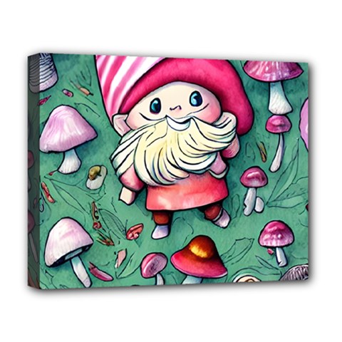 Glamour Enchantment Wizard Deluxe Canvas 20  X 16  (stretched) by GardenOfOphir