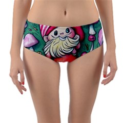 Glamour Enchantment Wizard Reversible Mid-waist Bikini Bottoms by GardenOfOphir