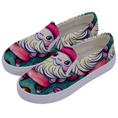 Glamour Enchantment Wizard Kids  Canvas Slip Ons by GardenOfOphir