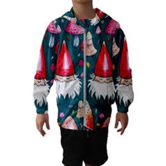 Mushrooms (228) Kids  Hooded Windbreaker by GardenOfOphir