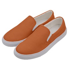 Amber Glow Orange	 - 	canvas Slip Ons by ColorfulShoes