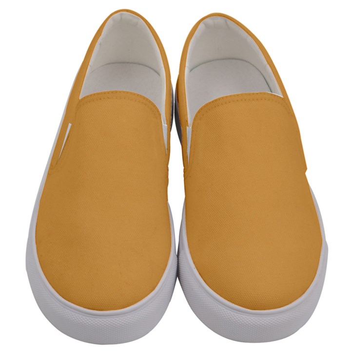 Bees Wax Orange	 - 	Canvas Slip Ons