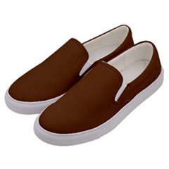 Gingerbread Brown	 - 	canvas Slip Ons by ColorfulShoes