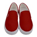 Apple Red	 - 	Canvas Slip Ons View1