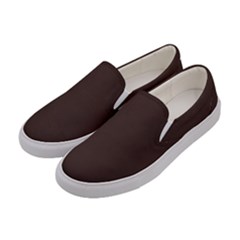 Old Burgundy	 - 	canvas Slip Ons by ColorfulShoes