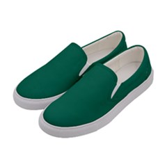 Bottle Green	 - 	canvas Slip Ons by ColorfulShoes