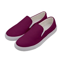 Pansy Purple	 - 	canvas Slip Ons by ColorfulShoes