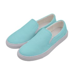 Italian Sky Blue	 - 	canvas Slip Ons by ColorfulShoes