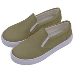 Khaki	 - 	canvas Slip Ons by ColorfulShoes