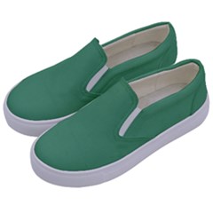 Shiny Shamrock Green	 - 	canvas Slip Ons by ColorfulShoes