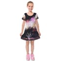 Firework Kids  Short Sleeve Velvet Dress View1