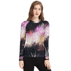 Firework Women s Long Sleeve Rash Guard by artworkshop