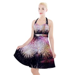 Firework Halter Party Swing Dress  by artworkshop