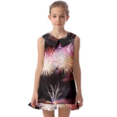 Firework Kids  Pilgrim Collar Ruffle Hem Dress by artworkshop