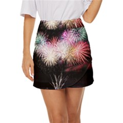 Firework Mini Front Wrap Skirt