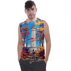 Lighthouse Men s Regular Tank Top by artworkshop