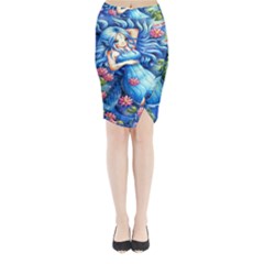 Mermay Midi Wrap Pencil Skirt by artworkshop