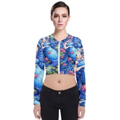 Mermay Long Sleeve Zip Up Bomber Jacket by artworkshop