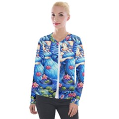 Mermay Velvet Zip Up Jacket by artworkshop