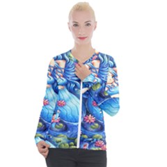 Mermay Casual Zip Up Jacket by artworkshop