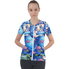 Mermay Short Sleeve Zip Up Jacket by artworkshop