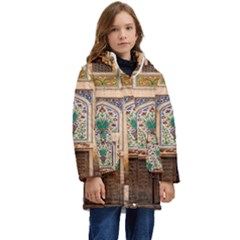 Mosque Kid s Hooded Longline Puffer Jacket by artworkshop