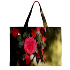 Flower Zipper Mini Tote Bag by artworkshop