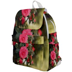 Flower Top Flap Backpack by artworkshop