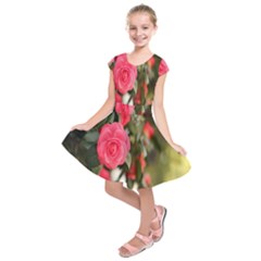 Flower Kids  Short Sleeve Dress by artworkshop