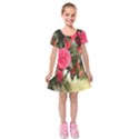 Flower Kids  Short Sleeve Velvet Dress View1