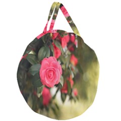 Flower Giant Round Zipper Tote