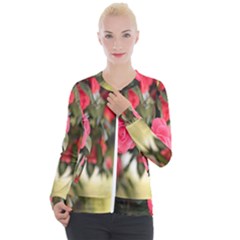 Flower Casual Zip Up Jacket by artworkshop