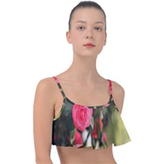 Flower Frill Bikini Top