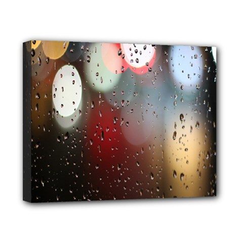 Rain On Window Canvas 10  X 8  (stretched) by artworkshop