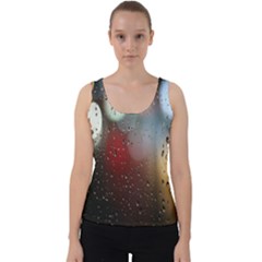 Rain On Window Velvet Tank Top by artworkshop