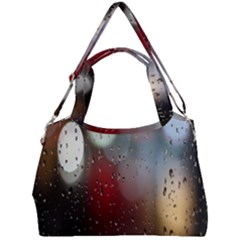 Rain On Window Double Compartment Shoulder Bag by artworkshop