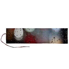 Rain On Window Roll Up Canvas Pencil Holder (l) by artworkshop