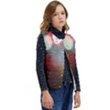 Rain on window Kid s Short Button Up Puffer Vest	 View2