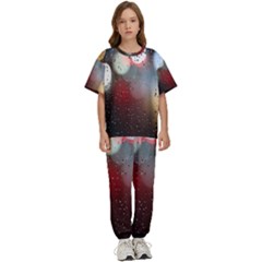 Rain On Window Kids  Tee And Pants Sports Set