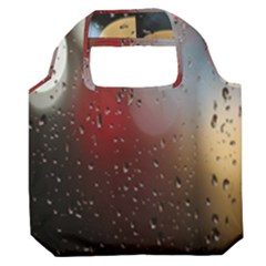 Rain On Window Premium Foldable Grocery Recycle Bag by artworkshop