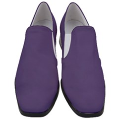 Cyber Grape Purple	 - 	slip On Heel Loafers by ColorfulShoes