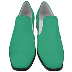 Mountain Meadow Green	 - 	slip On Heel Loafers by ColorfulShoes