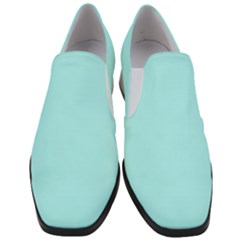 Italian Sky Blue	 - 	slip On Heel Loafers by ColorfulShoes